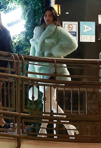 <p>BACKGRID</p> Kendall Jenner at Sushi Park