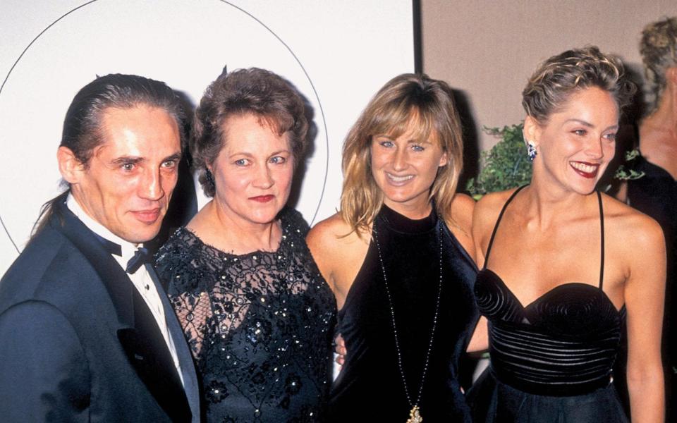 With Dorothy and siblings Michael and Kelly, 1994 - Ron Galella Collection via Getty