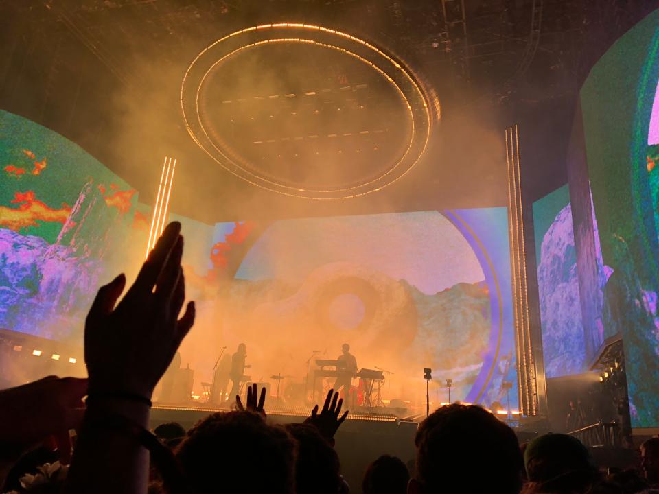 lights and smoke on coachella stage in 2019