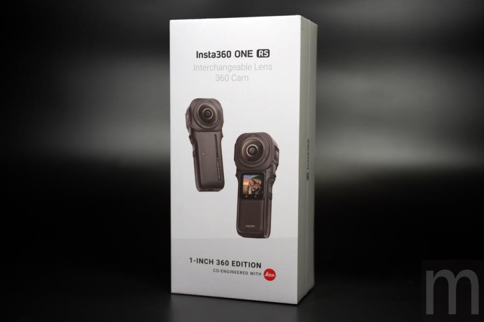 ▲Insta360 ONE RS 1吋全景套裝市售版本盒裝