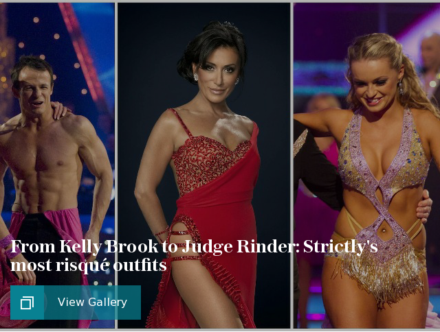 From Kelly Brook to Judge Rinder: Strictly's most risqué outfits