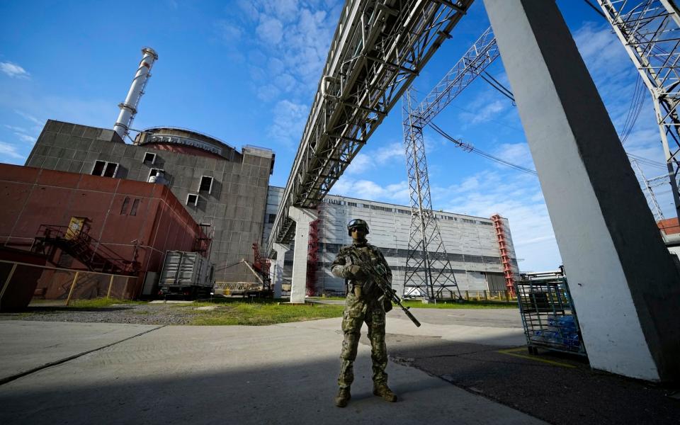 The plant has been occupied by Russian forces and fighting nearby has raised fears of a nuclear disaster. - AP