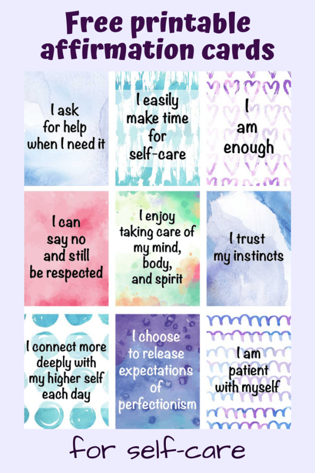 Vision Board Health Affirmation Cards Goal Cards Vision Board Printables  Healthy Body Quote Cards Body Positivity Printables 