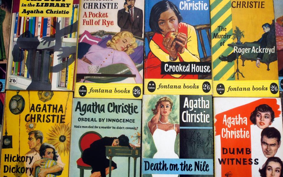 Murder she wrote: Agatha Christie books published by Fontana in the 1950s - alamy