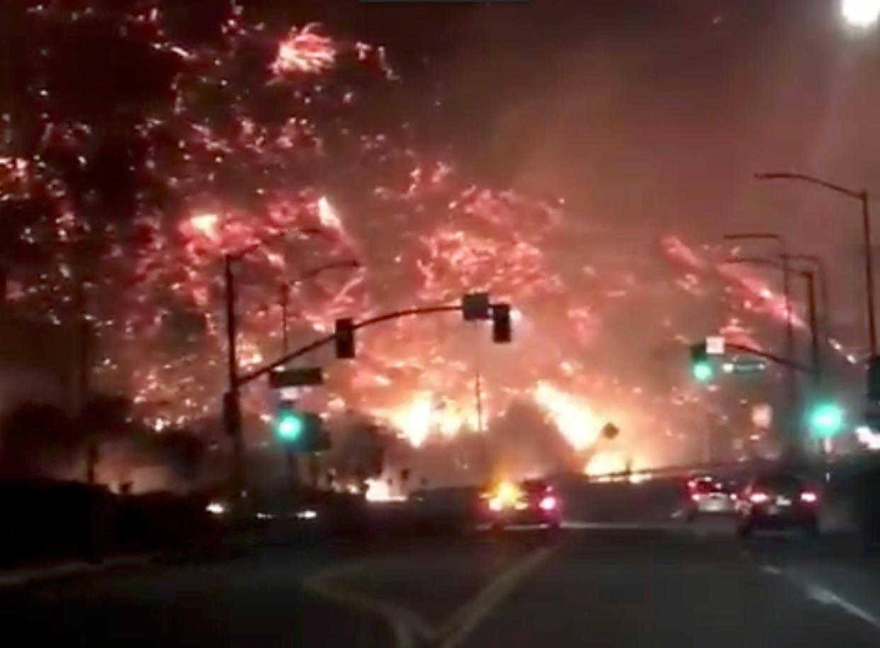 California Wildfires Updates: Ojai Surrounded by Fire as Powerful Winds Threaten to Spread Blaze