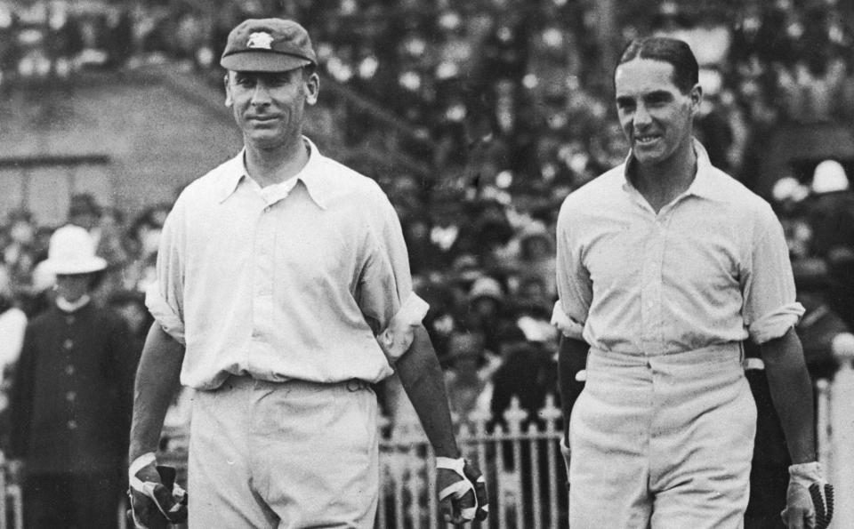 Sir Jack Hobbs and Herbert Sutcliffe - one of the finest opening partnerships the game has known - Getty Images