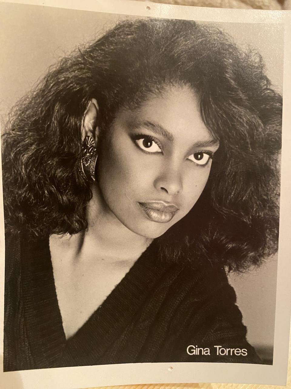 Gina Torres' first headshot (1987)