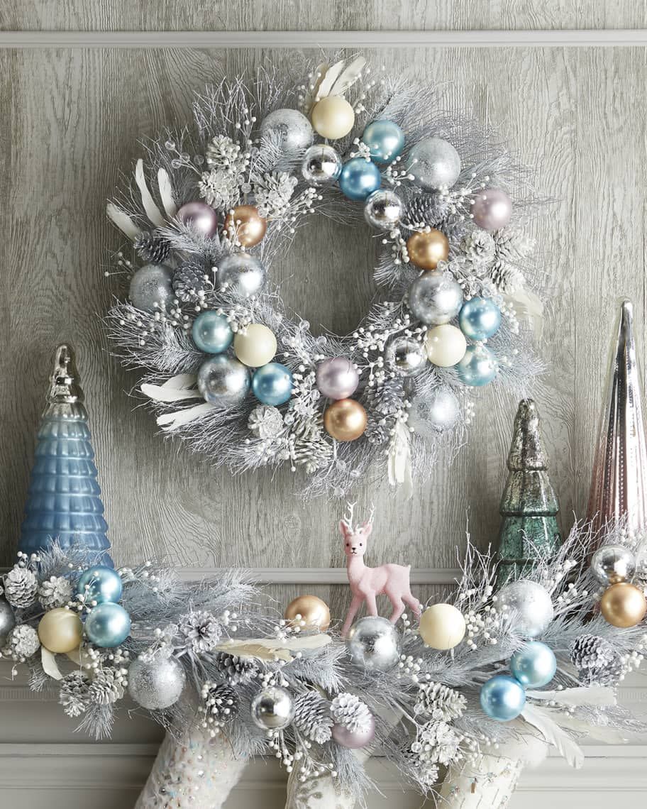 17) Pastel Ombre Wall Wreath