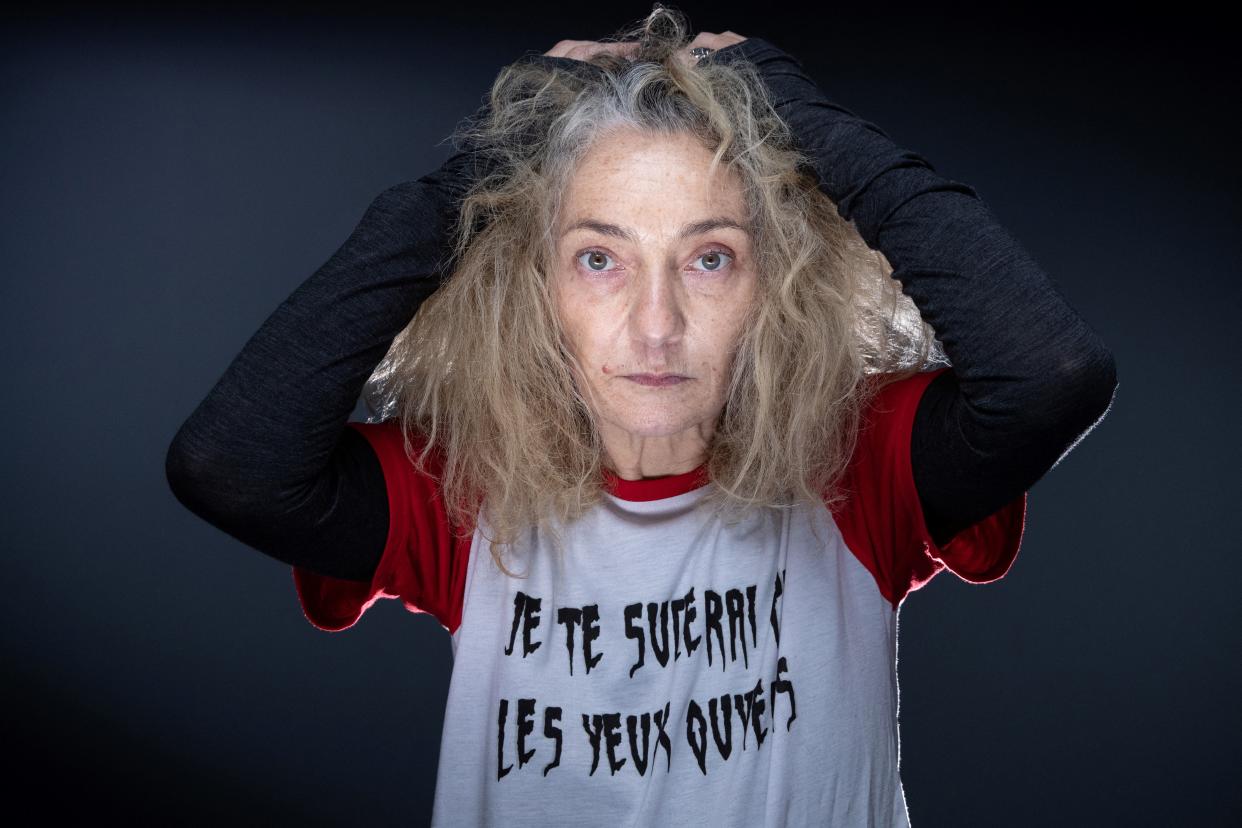 French actress Corinne Masiero poses during a photo session in Paris, on November 17, 2021. (Photo by JOEL SAGET / AFP) (Photo by JOEL SAGET/AFP via Getty Images)