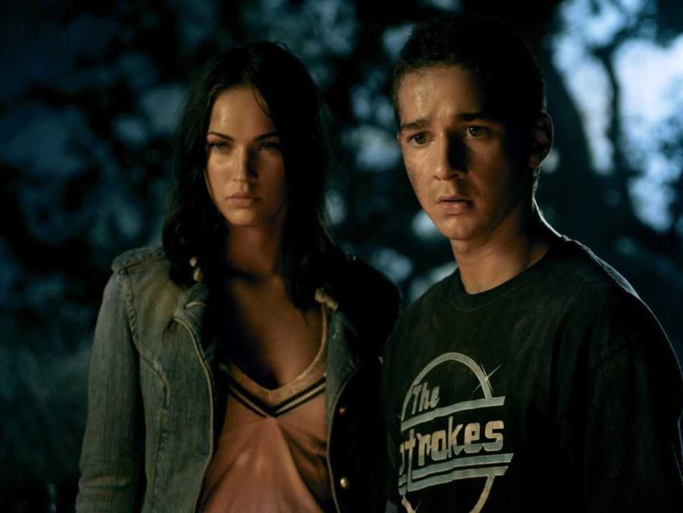 Mikaela Banes and Sam Whitwicky in "Transformers."