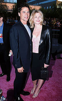 Rob Lowe (Young Number Two) and his wife Sheryl at the Los Angeles premiere for Austin Powers: The Spy Who Shagged Me Photo by Jeff Vespa/Wireimage.com