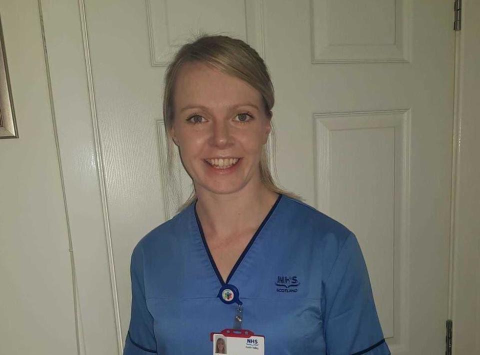 Wright juggles her curling career with her job as a staff nurse at Forth Valley Hospital