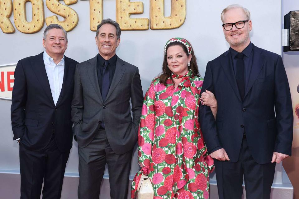 <p>Amy Sussman/Getty</p> Jerry Seinfeld, Melissa McCarthy and Jim Gaffigan