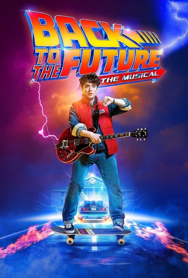 Back to the Future the musical opening poster