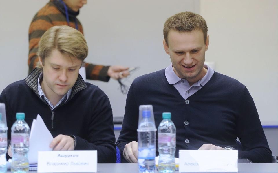 Vladimir Ashurkov, left, pictured with Alexei Navalny, both of whom founded the Russian Anti-Corruption Foundation (Vladimir Ashurkov)