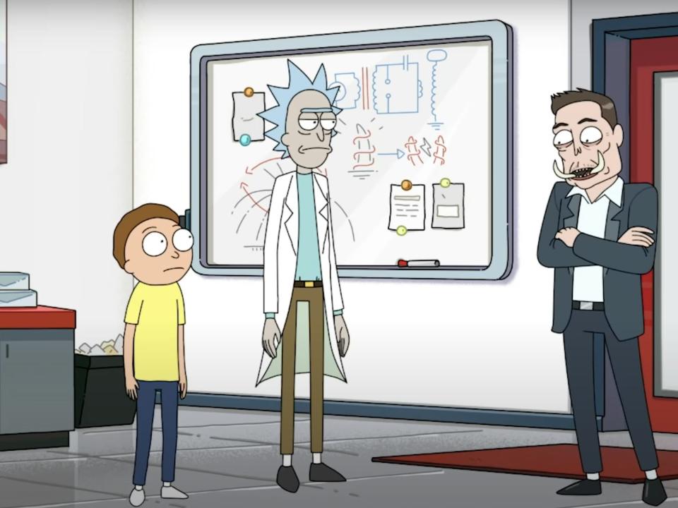 elon musk rick and morty