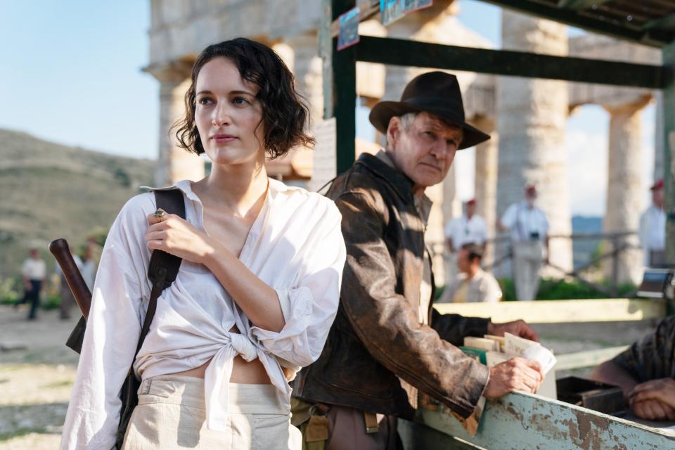 Phoebe Waller-Bridge and Harrison Ford in ‘Indiana Jones and the Dial of Destiny’