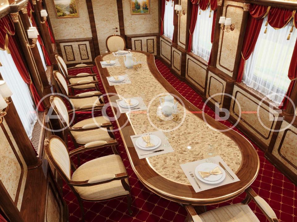 putin train dining room