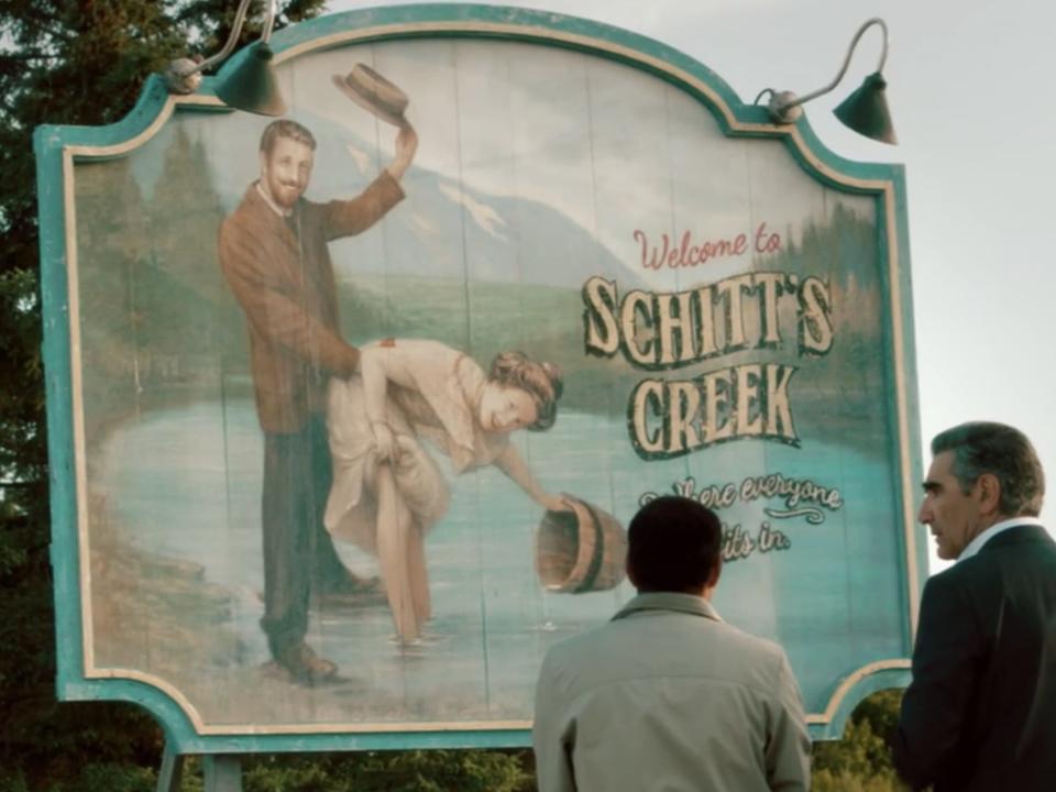 schitt's creek town sign