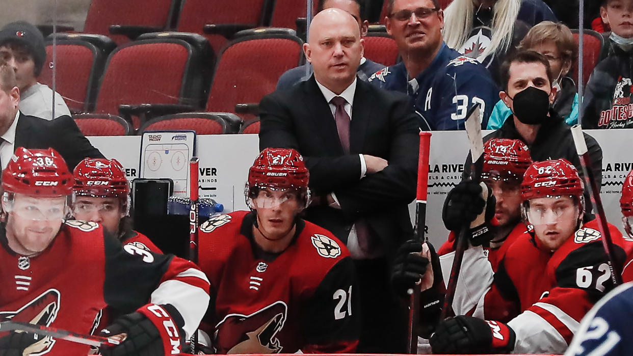 Andre Tourigny and the Arizona Coyotes have been having a brutal season. (Photo by Kevin Abele/Icon Sportswire via Getty Images)