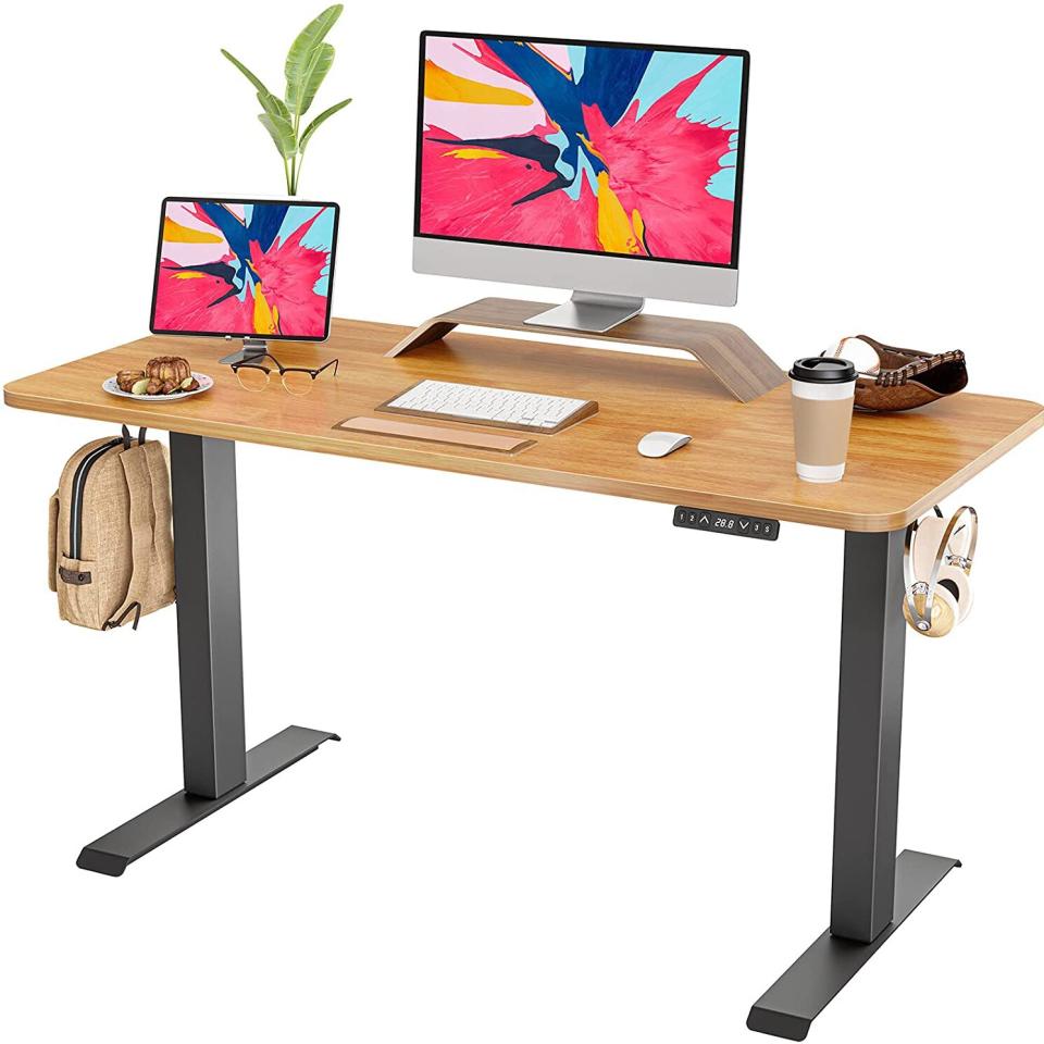 FAMISKY Standing Desk Dual Motors, Adjustable Height Electric Stand up Desk