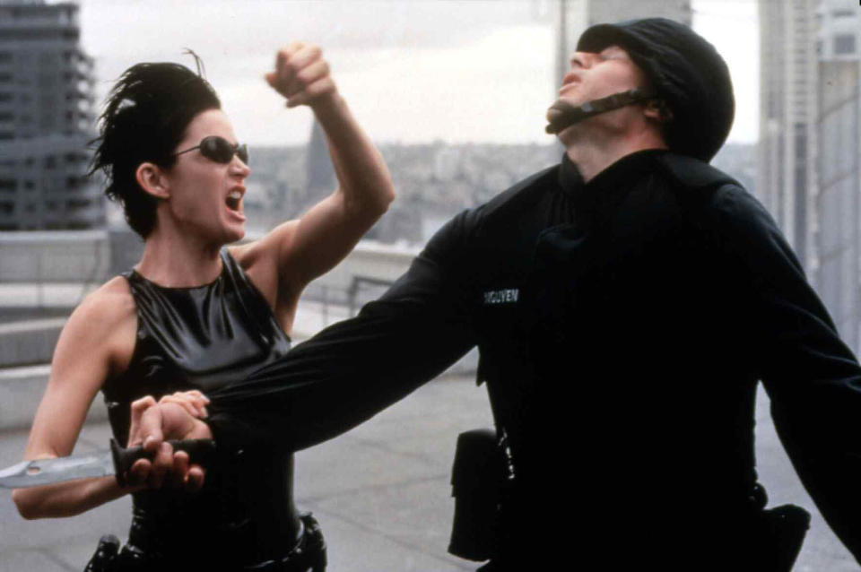 Matrix   Matrix, The   Trinity (Carrie-Anne Moss), ? *** Local Caption *** 1999  --