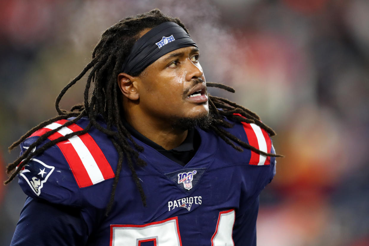 Pro Bowl linebacker Dont'a Hightower of the Patriots is among the players to opt out of the 2020 season. (Photo by Maddie Meyer/Getty Images)