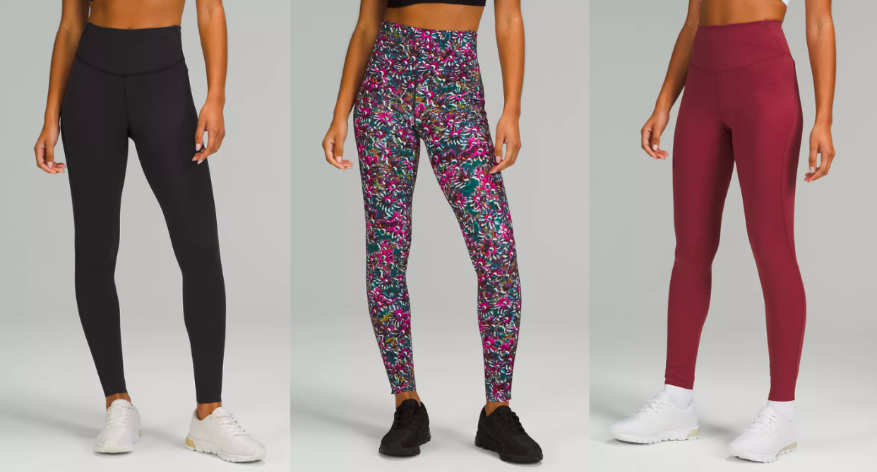 Shoppers are loving these winter-ready Lululemon leggings. Image via Lululemon.