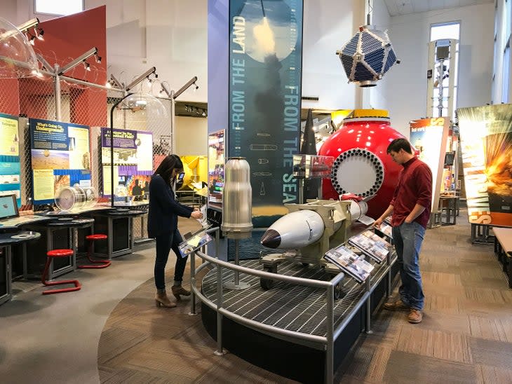 The Manhattan Project exhibits at the Bradbury Science Museum in Los Alamos, N.M.