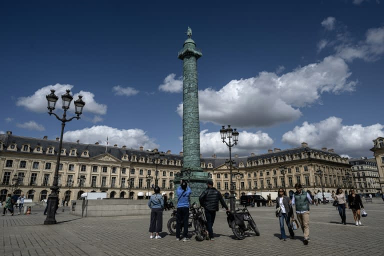 La plaza Vendôme de París, en una imagen del 30 de agosto de 2023 (Miguel Medina)