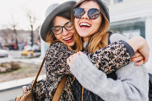 <span class="caption">The more you like someone, the more optimistic you are for them.</span> <span class="attribution"><a class="link " href="https://www.shutterstock.com/image-photo/happy-brightful-positive-moments-two-stylish-533952946?src=kb6zzAl0jF830PwMYBGVbw-1-6" rel="nofollow noopener" target="_blank" data-ylk="slk:Look Studio/Shuterstock;elm:context_link;itc:0;sec:content-canvas">Look Studio/Shuterstock</a></span>