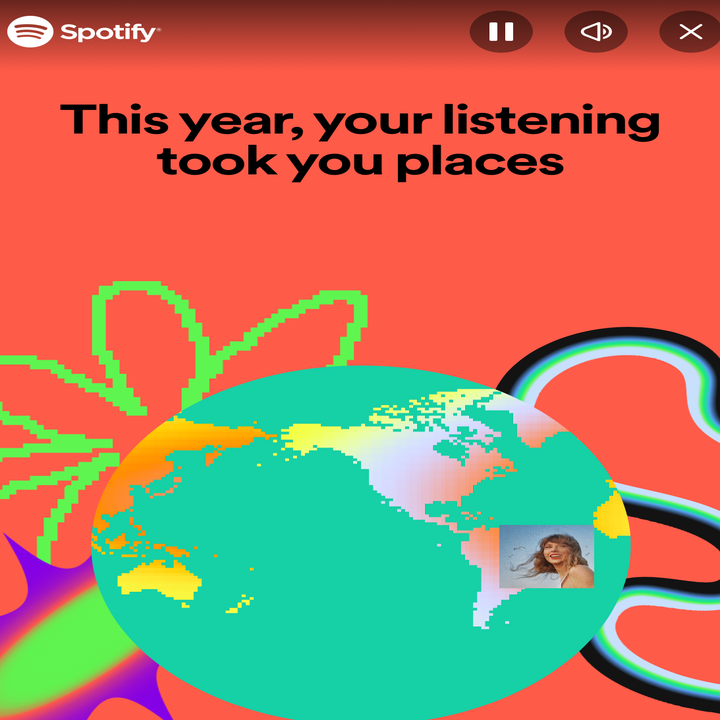 spotify graphics showing the world