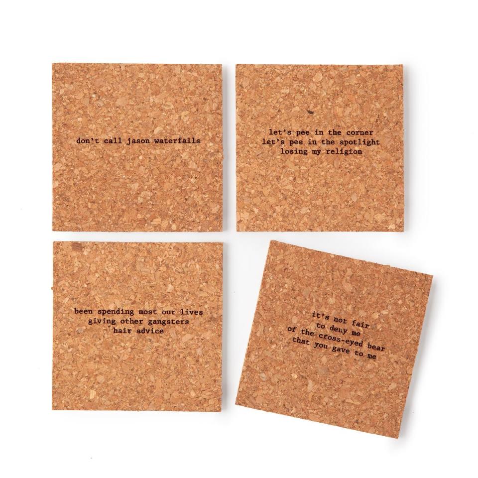 7) Mistaken Lyrics Coasters