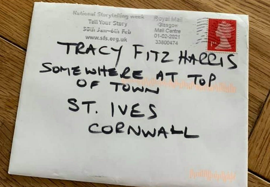 The envelope was shared online by the recipient. (SWNS)