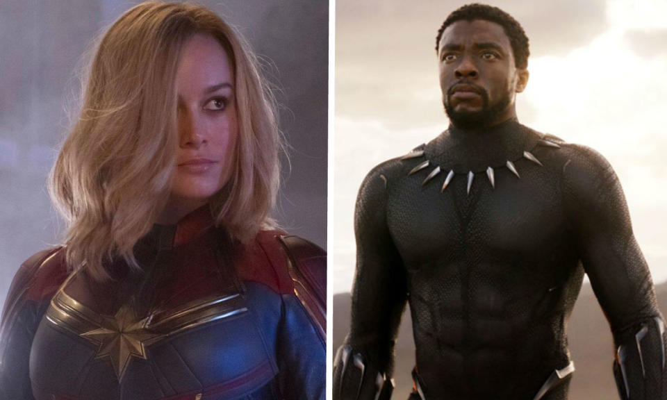 Black Panther and Captain Marvel faced roadblocks at Marvel Entertainment (Credit: Disney)