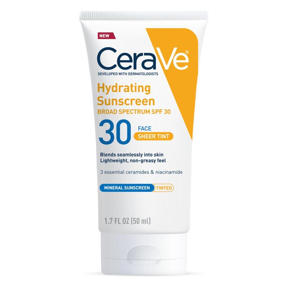 1) CeraVe Tinted Sunscreen with SPF 30