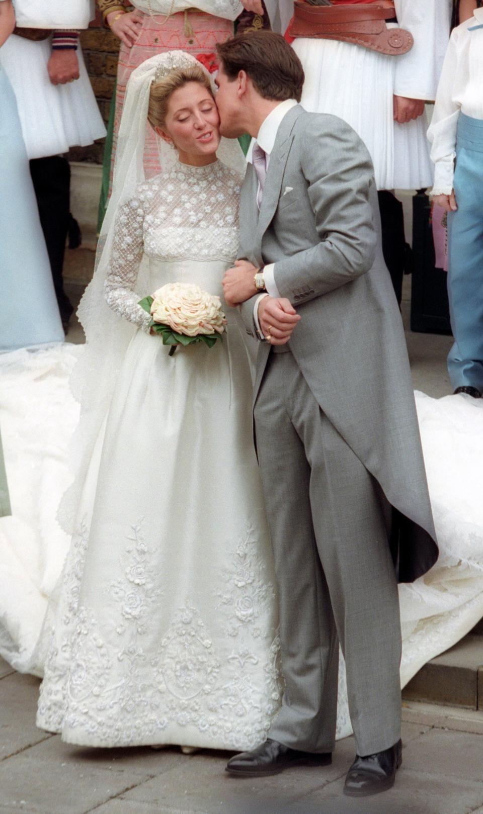 Princess Marie-Chantal on her wedding day