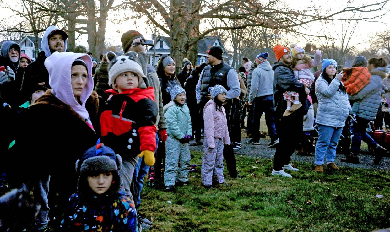 A large group of kids were on hand at the Smith Orr Hometead in Orrville to meet Santa Friday night.