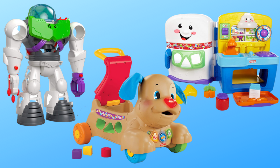 Save up to 40 percent off Fisher-Price toys today! (Photo: Amazon)