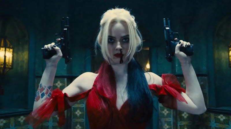 Margot Robbie as Harley Quinn in James Gunn’s The Suicide Squad.
