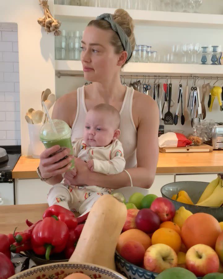 <p>Surprise! Amber Heard revealed on July 1 that she <a href="https://people.com/parents/amber-heard-welcomes-first-baby-daughter-oonagh-paige/" rel="nofollow noopener" target="_blank" data-ylk="slk:welcomed a daughter;elm:context_link;itc:0;sec:content-canvas" class="link ">welcomed a daughter</a> earlier this year, on April 8. </p> <p>The actress, 35, shared the happy news on Instagram, posting a shot of her cuddling with her new addition, whom she lovingly referred to as "the beginning of the rest of my life."</p> <p>"I'm so excited to share this news with you. Four years ago, I decided I wanted to have a child. I wanted to do it on my own terms. I now appreciate how radical it is for us as women to think about one of the most fundamental parts of our destinies in this way," she wrote in the caption of her post, alluding to surrogacy as her path to parenthood.</p> <p>"I hope we arrive at a point in which it's normalized to not want a ring in order to have a crib," the <i>Aquaman</i> star added.</p>