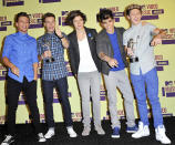 Showing a developing style and a penchant for matching, the boys hit a winner at the MTV 2012 Video Music Awards, revealing their individual personalities.