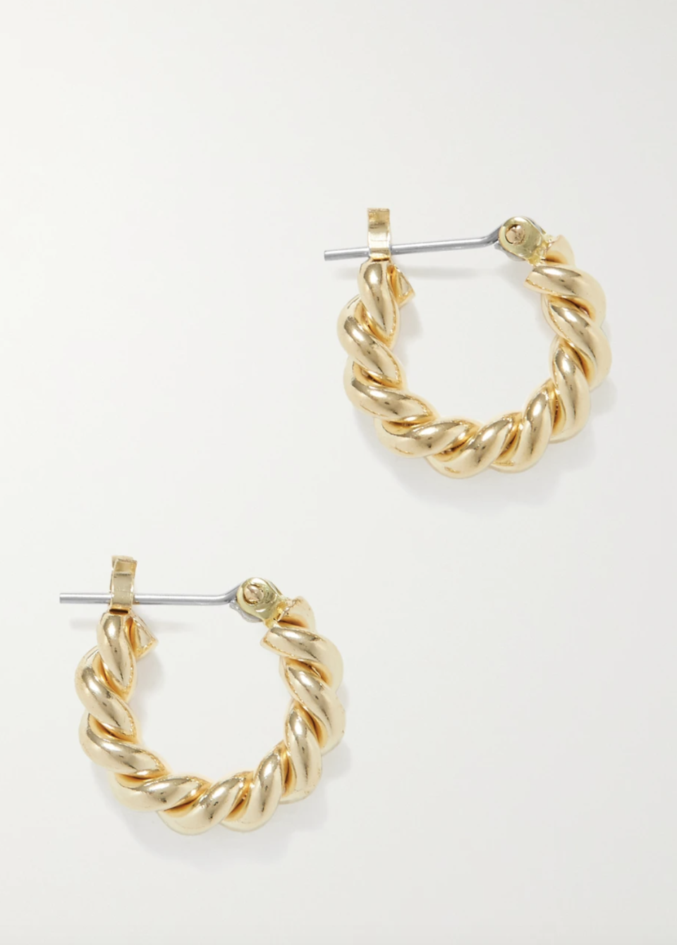 Gold-Plated Hoop Earrings