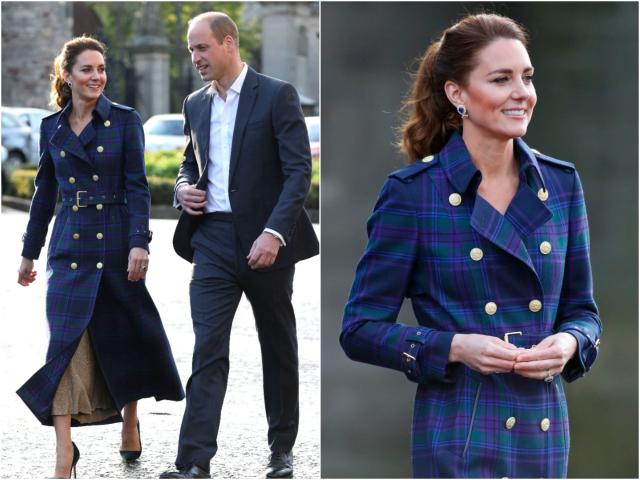 Kate Middleton's Tartan Coat by Holland Cooper in Green & Blue