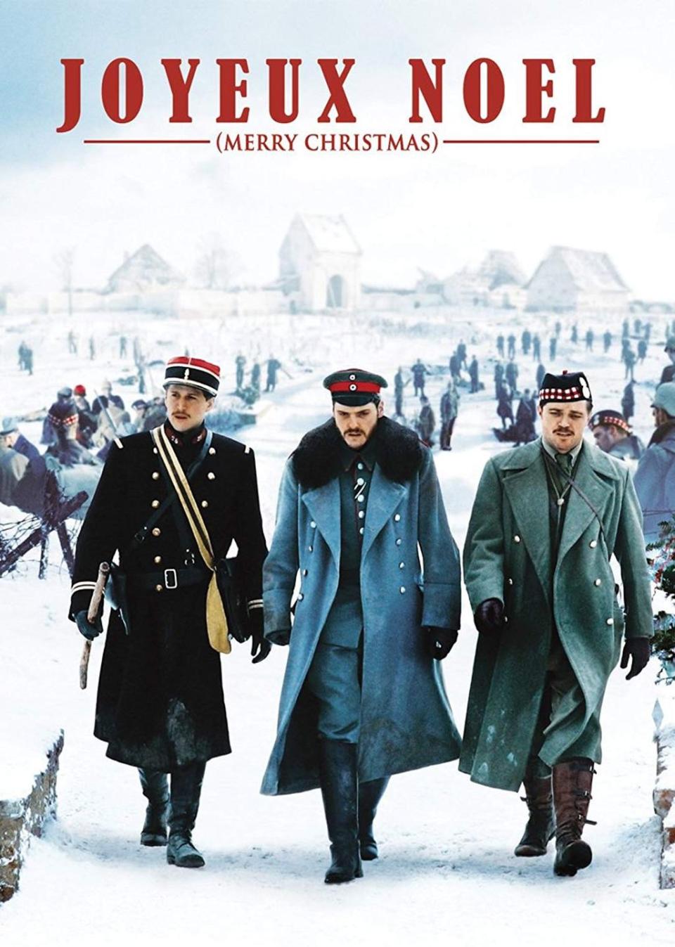 <p>You might not have heard of this French film about the Christmas truce during WWI, but it's worth watching. It was even nominated for the best foreign language Academy Award in 2006.</p><p><a class="link " href="https://www.amazon.com/Joyeux-Merry-Christmas-Diane-Kruger/dp/B000KNHCO4/?tag=syn-yahoo-20&ascsubtag=%5Bartid%7C10067.g.38414559%5Bsrc%7Cyahoo-us" rel="nofollow noopener" target="_blank" data-ylk="slk:WATCH NOW;elm:context_link;itc:0;sec:content-canvas">WATCH NOW</a></p>