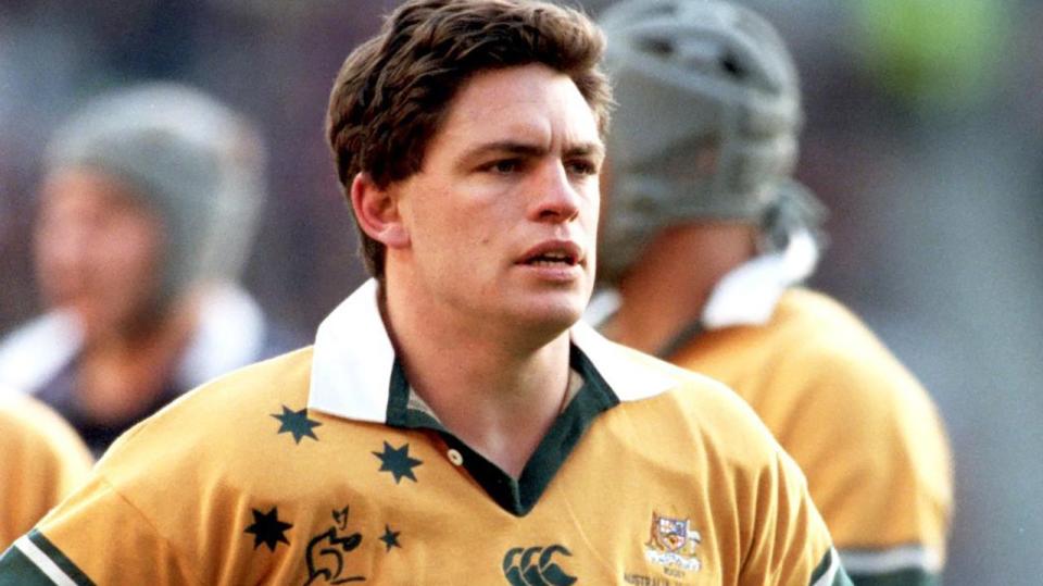 Pictured here, Rod Kafer during his Wallabies playing days.