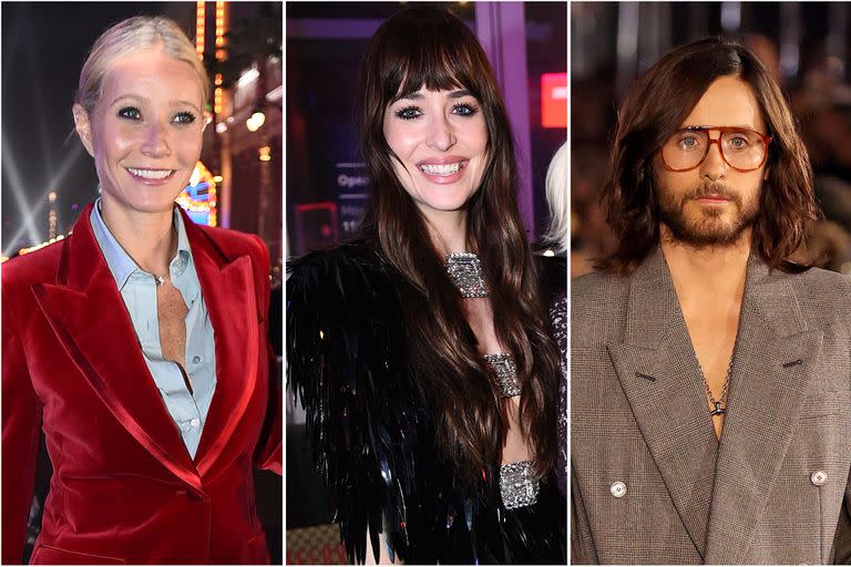 Paltrow, Dakota y Jared Leto en el desfile "Love Parade" de Gucci