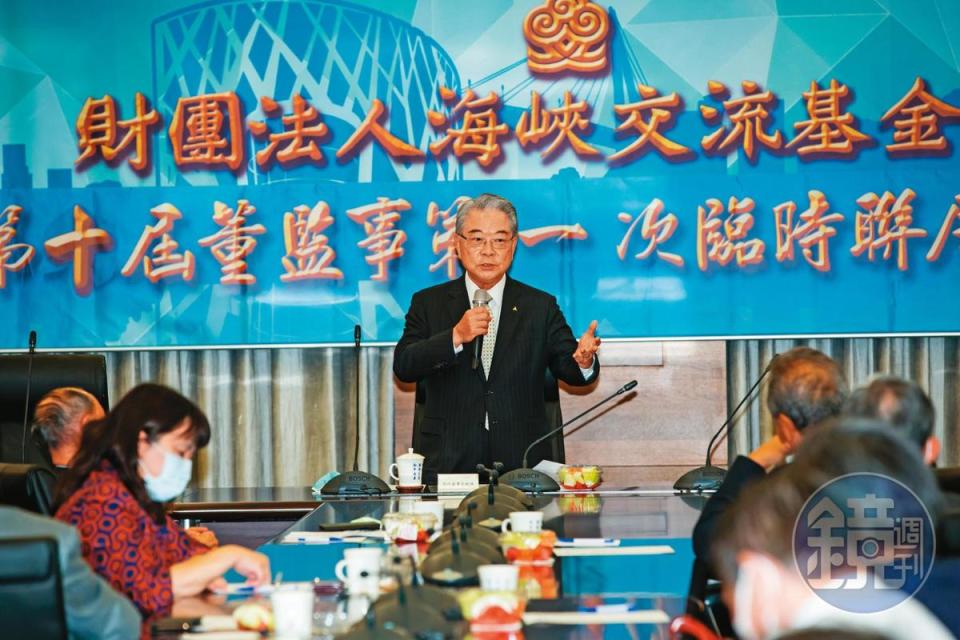 許勝雄是海基會代理董事長，他認為中國大陸內外經營環境的不確定性，是企業必須留意的風險。