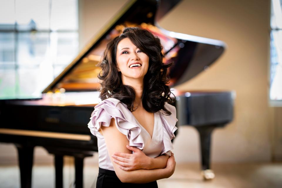 Boston pianist Yoko Miwa returns to the spotlight this Friday night, headlining Scullers Jazz Club in Boston with her trio, which includes her husband, Scott Goulding, on drums and bassist Brad Barrett.