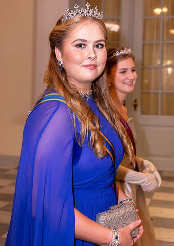 <p>Patrick van Katwijk/Getty</p> Princess Catharina-Amalia of the Netherlands attends Prince Christian's 18th birthday gala on Oct. 15, 2023